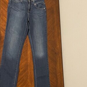 Levi's Women's Straight Leg Blue Jeans mid rise skinny 4m 27x32